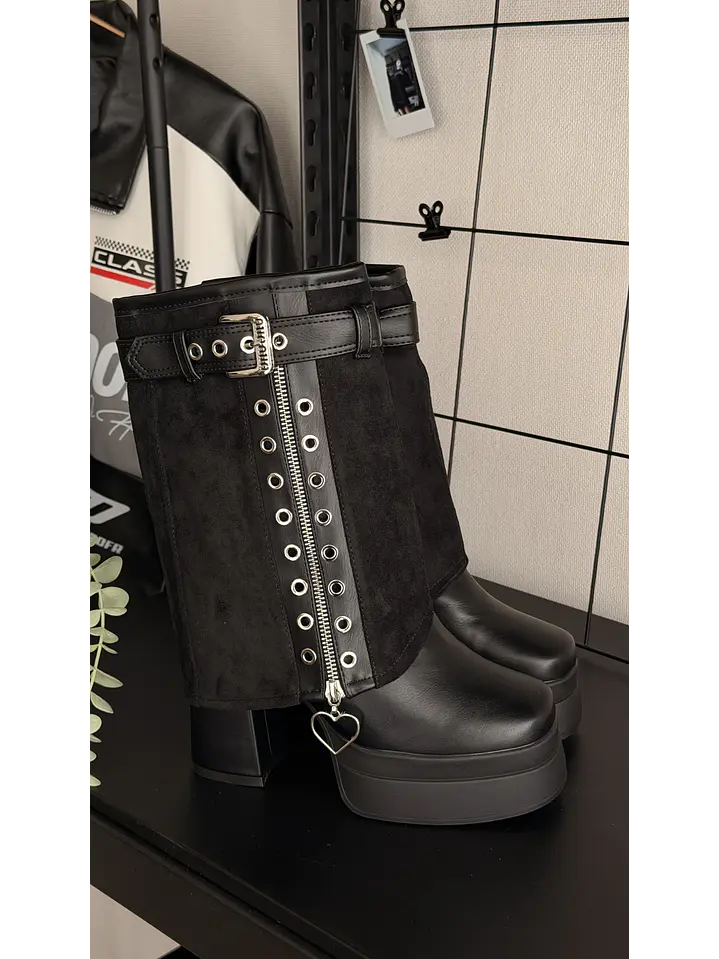 Bota suel negro berlín  6