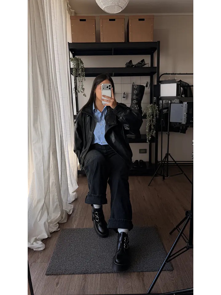 Bota suel negro amor  4