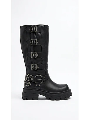 Botas altas suel negro Seul 