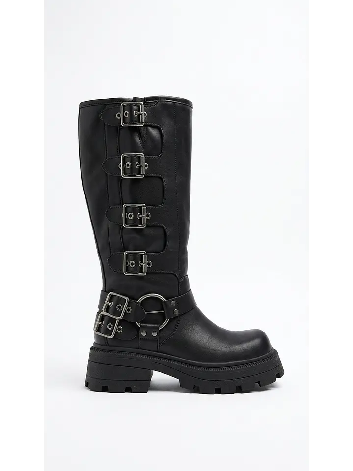 Botas altas suel negro Seul  1