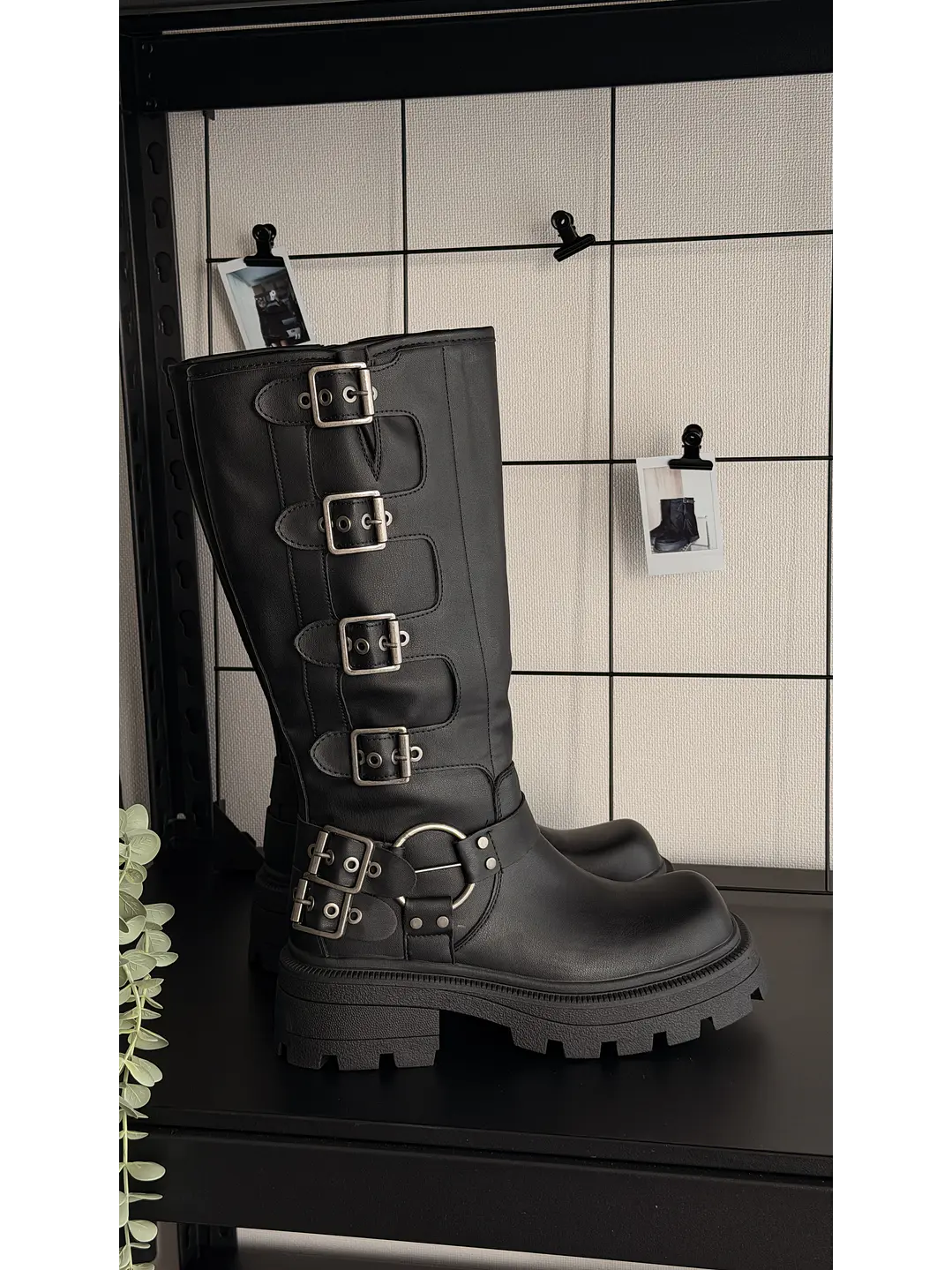 Botas altas suel negro Seul  3