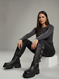 Botas altas suel negro Seul  - Miniatura 2