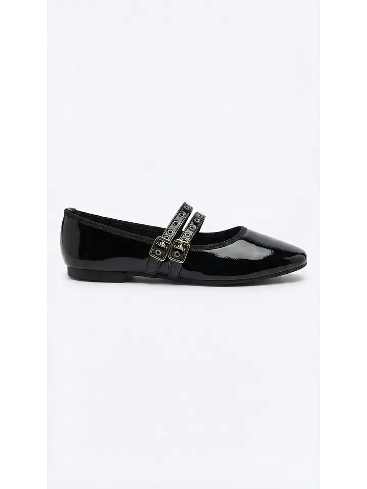 Ballerinas Mary jane suel Negro 2185H 1
