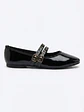 Ballerinas Mary jane suel Negro 2185H - Miniatura 1