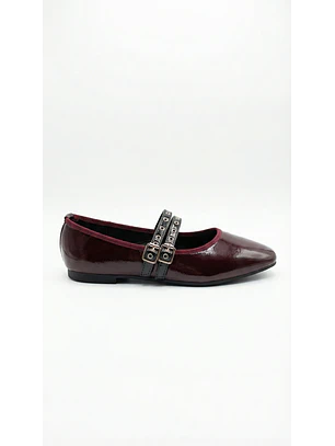 Ballerinas Mary jane suel Burdeo 2185BR