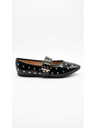 Ballerinas Mary jane suel Negro 2186H