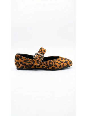 Ballerinas Mary jane suel Leopard 2187CO