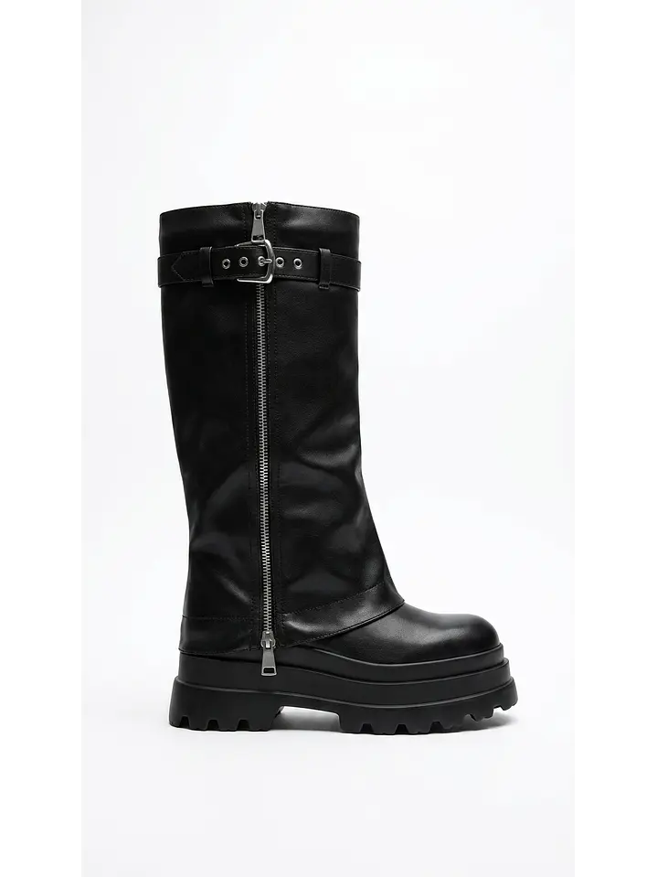 Botas altas suel Gothic zipper 1