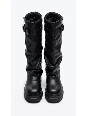 Botas altas suel Gothic zipper