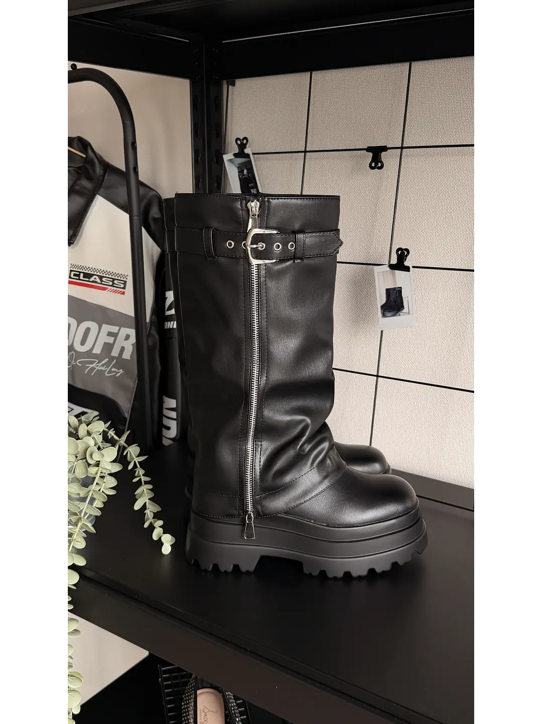 Botas altas suel Gothic zipper 3