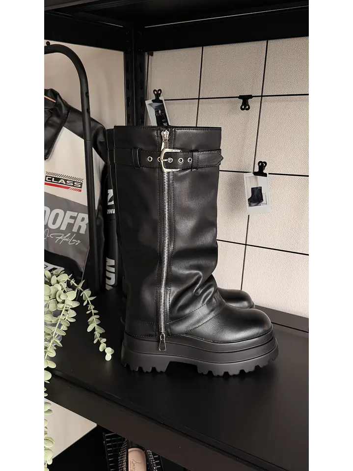 Botas altas suel Gothic zipper 3
