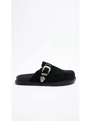 Zuecos Mule Suel negro Westerm clogs