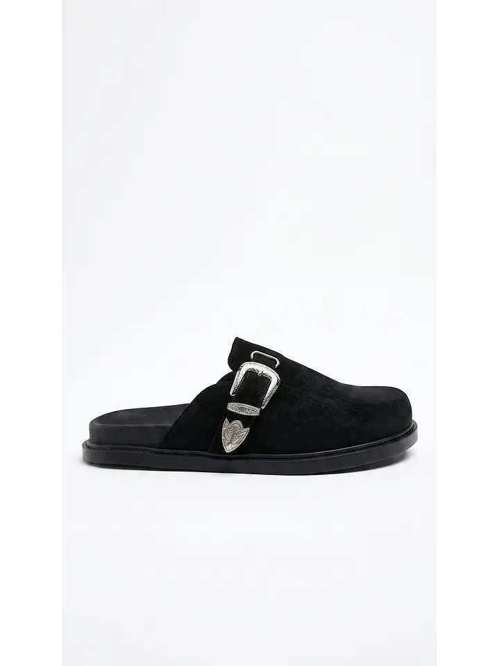 Zuecos Mule Suel negro Westerm clogs 1