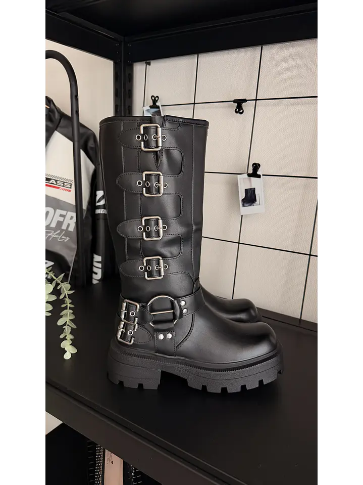 Botas altas suel negro Seul  3