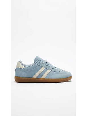 Zapatillas deportivas suel celeste pastel