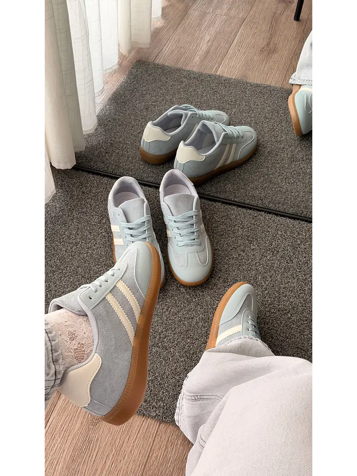Zapatillas deportivas suel celeste pastel 5