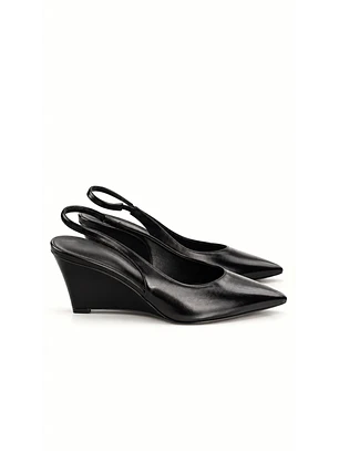 Tacón wedge heel Suel Negro Hailey