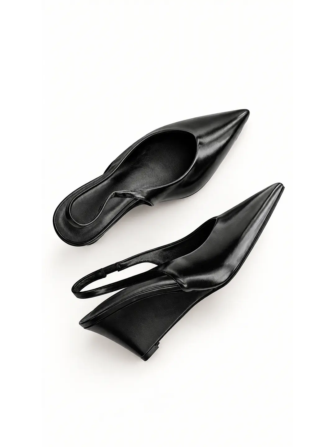 Tacón wedge heel Suel Negro Hailey 4