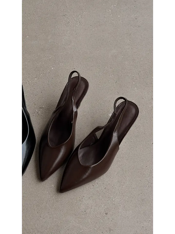 Tacón wedge heel Suel Marron Hailey 5
