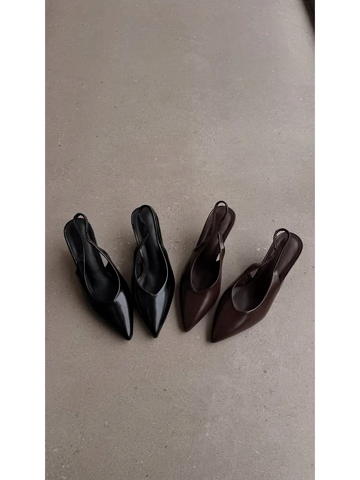 Tacón wedge heel Suel Marron Hailey 4