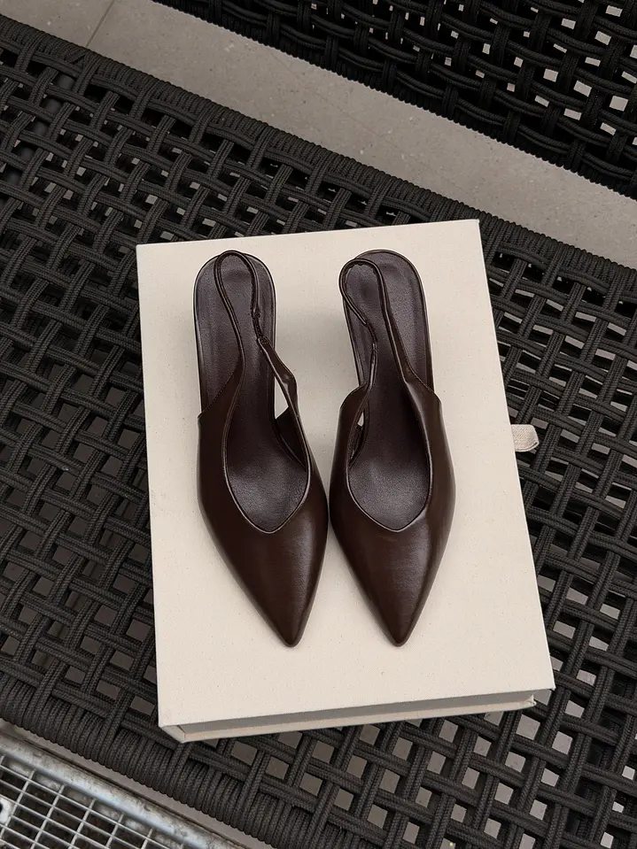 Tacón wedge heel Suel Marron Hailey 3