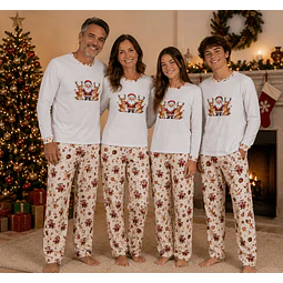 PIJAMAS NAVIDAD ADULTO 