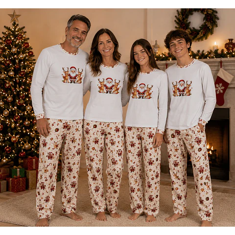 PIJAMAS NAVIDAD ADULTO 