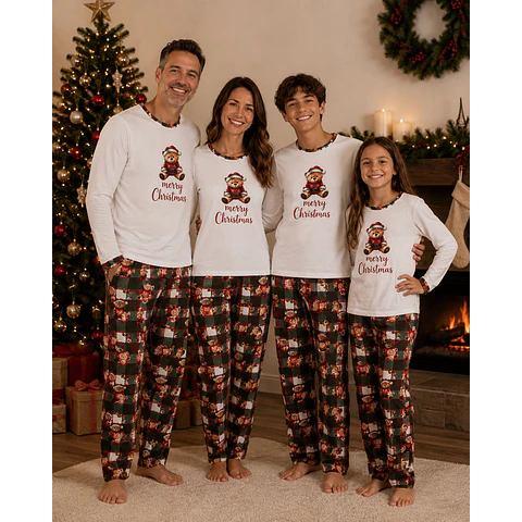 PIJAMAS NAVIDAD ADULTO 