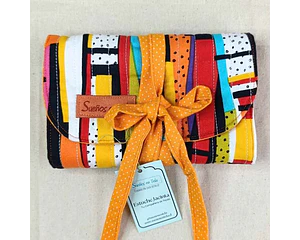 Estuche Jacinta Essential – Estampado Geométrico (Efecto Patchwork)