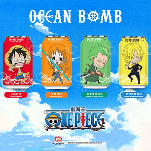 Bebida Soda Ocean Bomb One Piece (330ml)