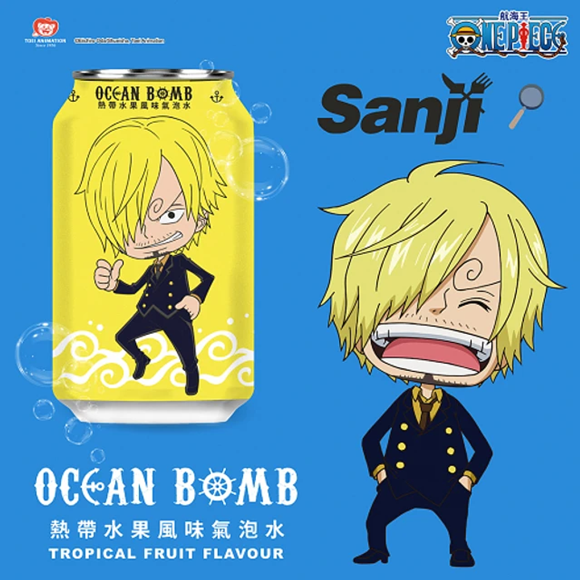 Bebida Soda Ocean Bomb One Piece (330ml) 2