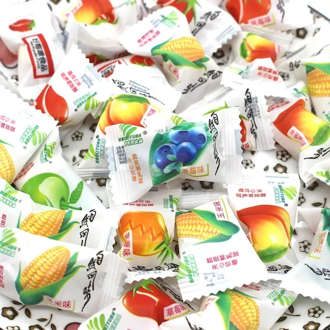 Caramelo Leche Relleno Fruta 320grs - HaoLiYuen 2