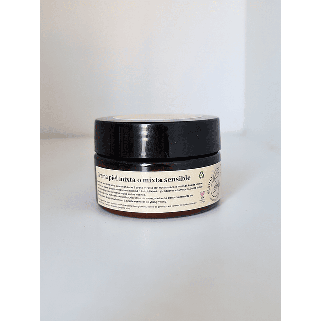 Crema de rostro piel mixta o mixta sensible