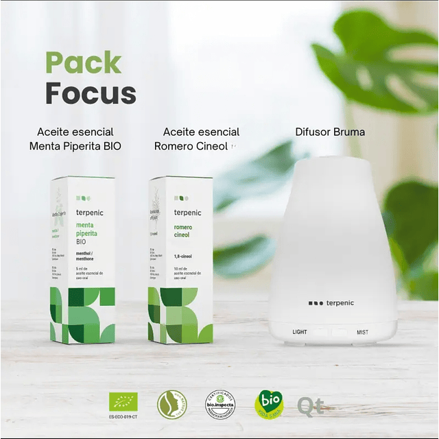 PACK FOCUS Aromaterapia