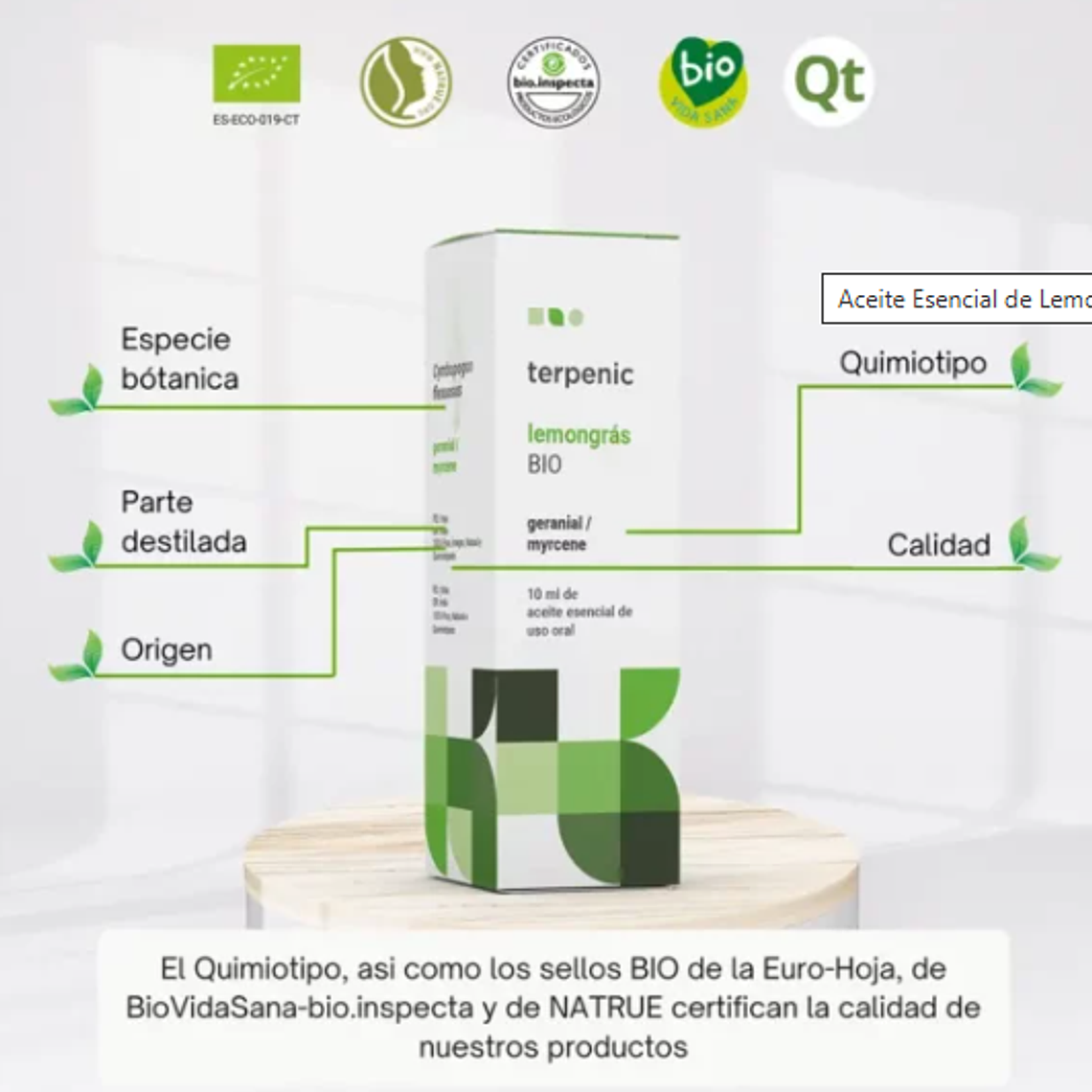 Aceite esencial Lemongrass 10ml 2