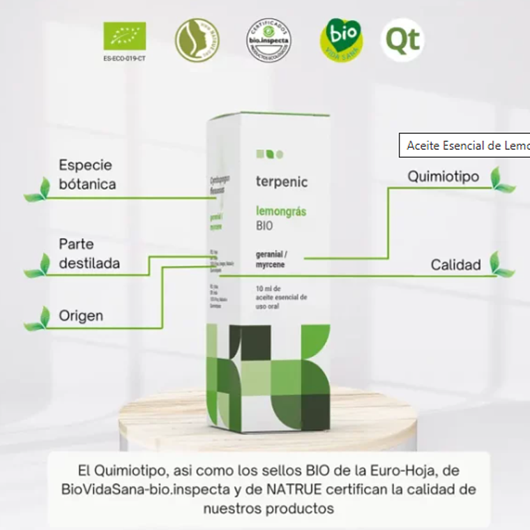 Aceite esencial Lemongrass 10ml 2