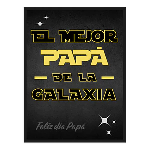 Cuadro El Mejor Papa Galaxia