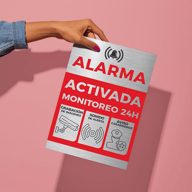 Señaletica Disuasiva Alarma Activa 4