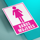 Señaletica Baño Para Mujeres 3