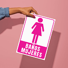 Señaletica Baño Para Mujeres 4