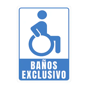 Señaletica Baño uso Exclusivo