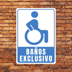 Señaletica Baño uso Exclusivo