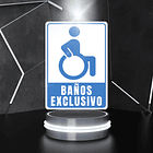 Señaletica Baño uso Exclusivo 5