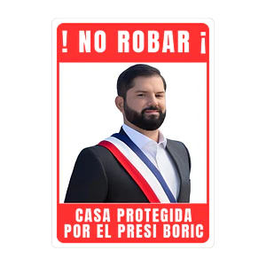 Señaletica Disuasiva Humor Boric