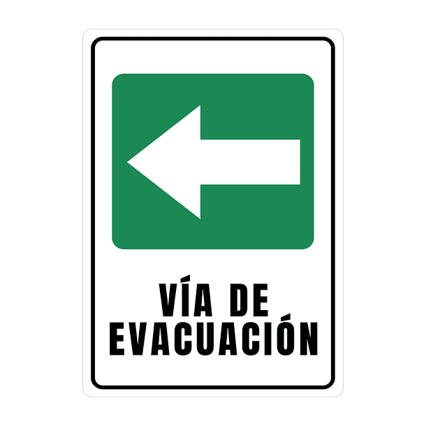 Señaletica Via Evacuacion Izquierda