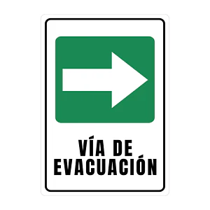 Señaletica Via Evacuacion Derecha