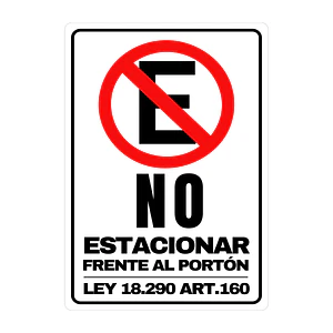 Señaletica Aluminio Prohibido Estacionar