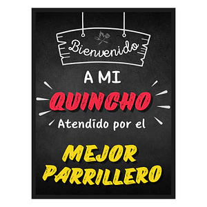 Cuadro en Aluminio Bienvenido a mi Quincho