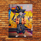 Cuadro en Aluminio Fan Art de Goku Style 2