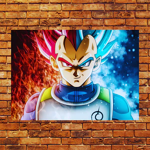 Cuadro en Aluminio Vegeta Blue y Dios